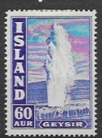 Iceland 1943 Geysir Perf K14 Mlh * (12 Euros If Mnh) - Ungebraucht