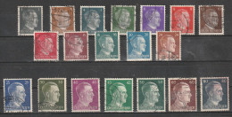 1941 - Adolf Hitler Mi No 781/798 - Used Stamps