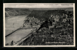 AK St. Goar, Teilansicht Mit Ruine Rheinfels  - Other & Unclassified