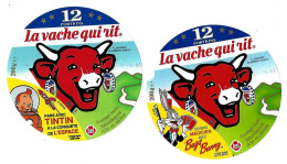 Lot De 4 étiquettes De VACHE QUI RIT    Ancienne Collection - Cheese