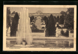 AK Potsdam, Schloss Sanssouci, Grosse Fontaine  - Autres & Non Classés