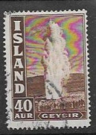 Iceland 1939 Geysir VFU 25 Euros - Used Stamps