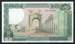 Lebanon 1988 Banknote 250 Livres P-67e Thomas De La Rue, XF London AUNC - UNC - Liban