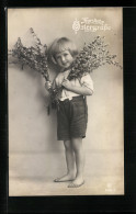 Foto-AK GL Co Nr. 6268 /2: Kleines Mädchen Mit Weidenkätzchen Zu Ostern  - Photographs