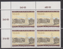 1980 , Mi 1662 ** (1) - 4er Block Postfrisch - Internationale Briefmarkenausstellung WIPA 1981 - Ungebraucht