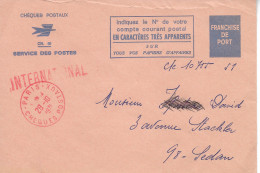 PARIS Chèques Postaux + Griffe Rouge International 1971 - 1961-....