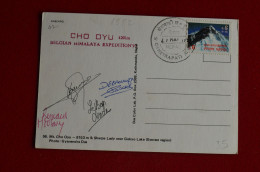 1992 Belgian Cho Oyu Expedition Signed 4 Climbers Himalaya Mountaineering Escalade Alpinisme - Sportief