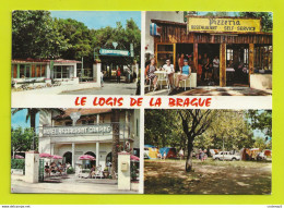 06 CAMPING LE LOGIS DE LA BRAGUE En 1971 Hôtel Restaurant Alimentation RN7 Antibes Pizzéria VW Combi Renault Dauphine - Sonstige & Ohne Zuordnung