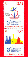 Nuovo - MNH - VATICANO - 2024 - 53° Congresso Eucaristico Internazionale A Quito (Ecuador) – 2.45 + 1.25 - Neufs
