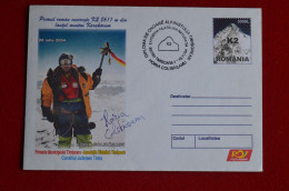 2004 Romania Signed Horia Golibasanu First Roman To Summit K2 Himalaya Mountaineering Escalade Alpinisme - Sportspeople