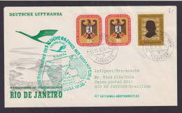 Bund Brief Flugpost Airmail Frankfurt Main Rio De Janeiro Brasilien Lufthansa - Brieven En Documenten