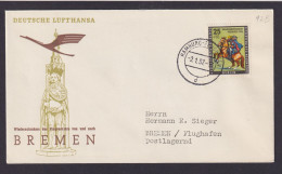 Bund Berlin Brief Flugpost Airmail Hamburg Bremen Deutsche Lufthansa - Cartas & Documentos