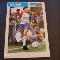 Fiche Illustrée Sport Football ** Onze Mondial   ** France **  Lyon  **  Guillaume Masson - Sport