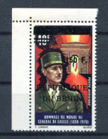 Thème Général De Gaulle - Dahomey Surcharge Bénin 150 F Neuf Xxx - DG 33 - De Gaulle (Général)