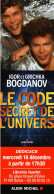 Marque-Pages  -    IGOR & GRICHKA BOGDANOV    Le Code Secret De L'Univers  Albin Michel - Marque-Pages