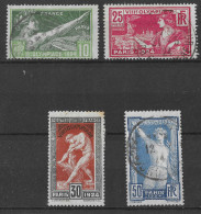 Lot N°195 N°183 à 186 Jeux Olympiques De Paris - Used Stamps