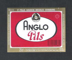 BROUWERIJ ALKEN-MAES - WAARLOOS - ANGLO PILS  -  1  BIERETIKET  (BE 411) - Bier