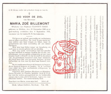 DP Maria Billemont ° Melden Oudenaarde 1880 † 1951 X Florent Maes // Van Malleghem Autryve Stockman Sobrie Lacompte - Images Religieuses