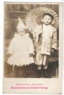 Houdeng - Goegnies , Joseph Coustry , Photographe  , Carte Photo ( 1909 ) Carnaval Enfants - Anonymous Persons