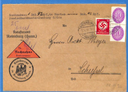 Allemagne Reich 1936 - Lettre De Rotenburg - G33736 - Storia Postale