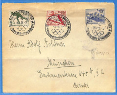 Allemagne Reich 1936 - Lettre De Garmisch Partenkirchen - G33700 - Cartas & Documentos