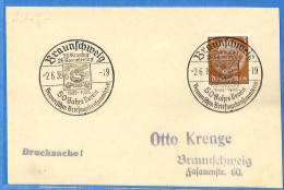 Allemagne Reich 1935 - Carte Postale De Braunschweig - G33664 - Brieven En Documenten