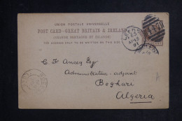 GRANDE BRETAGNE - Entier Postal De Leeds Pour L'Algérie En 1891 - L 152895 - Postwaardestukken