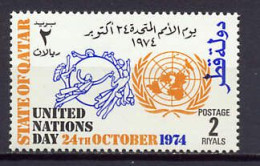 Qatar 1974 UPU Centenary, UN Day Stamp MNH - U.P.U.