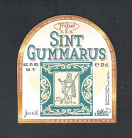 BROUWERIJ SINT-JOZEF - OPITTER - SINT GUMMARUS - TRIPEL XXX -  1  BIERETIKET  (BE 416) - Bière