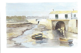 CP Arts Aquarelle De J.P. Drouin Le Moulin à Maree  Charente Maritime - Peintures & Tableaux