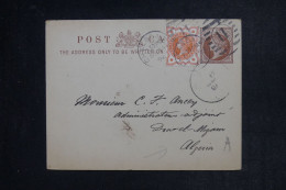 GRANDE BRETAGNE - Entier Postal De Londres Pour L'Algérie En 1896 - L 152896 - Entiers Postaux