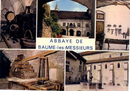 Baume Les Messieurs 5 Vues:  L'abbaye La Cave La Forge Le Pressoir La Fontaine , Timbrée En 1981 - Baume-les-Messieurs