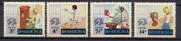 Rhodesia 1974 UPU Centenary, Set Of 4 MNH - U.P.U.