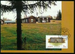 Mk Sweden Maximum Card 1995 MiNr 1872 | Traditional Buildings, Country Houses, 19th-century Farmhouse,Jämtland #max-0125 - Maximum Cards & Covers