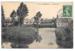 Cpa...Pont-sur-Sambre...(nord)...la Marbrerie...1922... - Autres & Non Classés