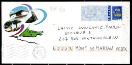 PAP130 / Logo Bleu SAUBRIGUES   FD 5LO Dept 40 (Landes) Saint-Vincent-de-Tyrosse 2007 - PAP: Ristampa/Logo Bleu