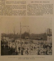 1900 CHALONS SUR MARNE  - LES FETES - FÉDERATION DES SOCIÉTÉS DE GYMNASTIQUE DE L'EST - LA VIE ILLUSTRÉE - 1900 - 1949