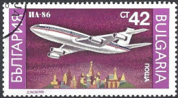 Bulgaria 1990 - Mi 3862 - YT 3334 ( Airplane IIlyushin Il-86 ) - Avions