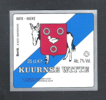 BIERETIKET -  KUURNSE WITTE - 25 CL  (BE 422) - Bière