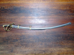 Sabre D'officier De Cavalerie Légère 1er Empire - Garde à La Chasseur - Type An 9, An IX Ou An XI - TBE - Messen