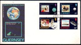 EUROPA FDC 1991 GUERNESEY - 1991
