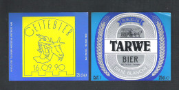 BROUWERIJ DE BLOCK -PEIZEGEM - TARWE BIER - GEITEBIER 16.09.90   -  2  BIERETIKETTEN  (BE 424) - Bier