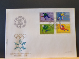 105/677  FDC  LIECHTENSTEIN 1976 - Invierno 1976: Innsbruck