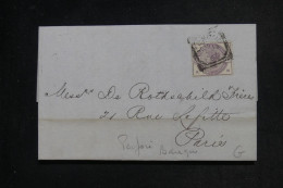 GRANDE BRETAGNE - Victoria Perforé Sur Lettre De Londres Pour La France En 1885 - L 152901 - Storia Postale