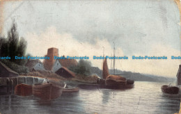 R157950 Old Postcard. Lake And Fisher Boats - World