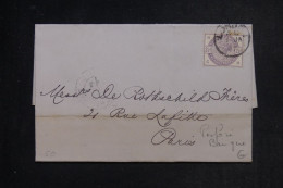 GRANDE BRETAGNE - Victoria Perforé Sur Lettre De Londres Pour La France En 1887 - L 152903 - Briefe U. Dokumente