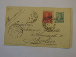 ARGENTINA POSTAL CARD TO GERMANY - Andere & Zonder Classificatie