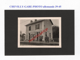 CHEVILLY-GARE-PHOTO Allemande-GUERRE-39-45-II WK-France-4 - Other & Unclassified