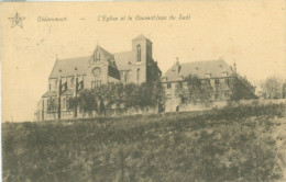 Chèvremont; L'Eglise Et Le Couvent (vus Du Sud) - Voyagé. (Delmotte - Chèvremont) - Chaudfontaine