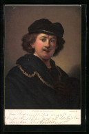 Künstler-AK Rembrandt: Selbstportrait Des Künstlers  - Entertainers